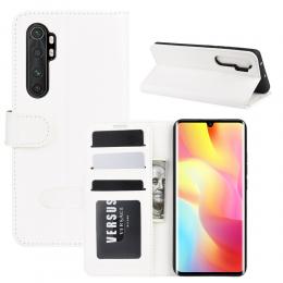  Xiaomi Mi Note 10 Lite - Crazy Horse Plånboksfodral - Vit - Teknikhallen.se