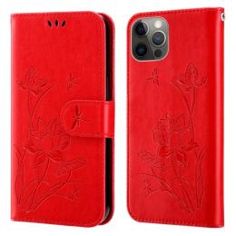 iPhone 14 Pro Fodral Lotus Blomma Röd
