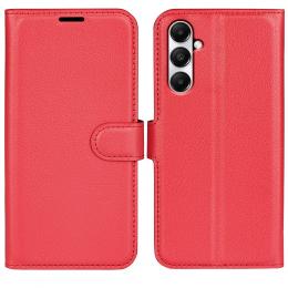 Samsung Galaxy A05s 4G Fodral Litchi Läder Röd
