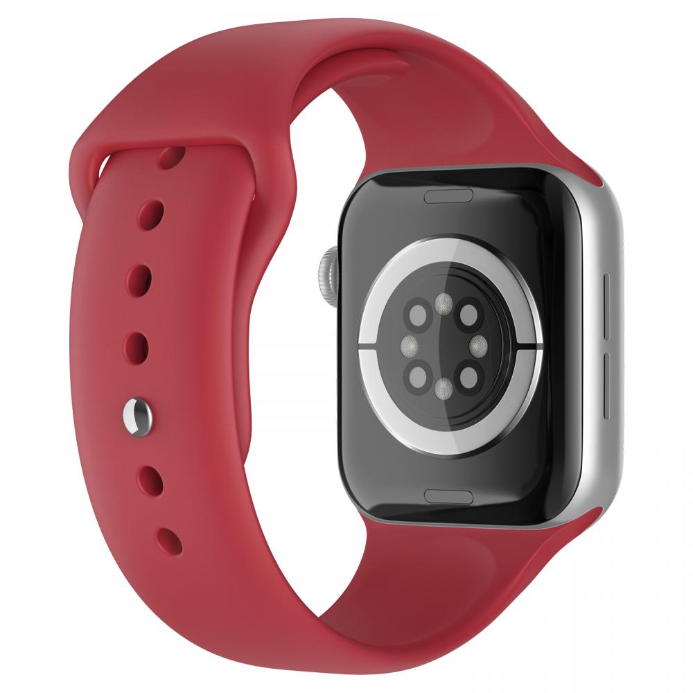 Apple Watch 38/40/41 mm Silikon Armband (S/M) Crimson
