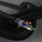 OtterBox Premium 2m MFi PD Lightning - USB-C Kabel Nylonfltad Svart