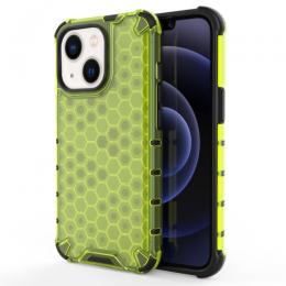 iPhone 14 Skal Shockproof Honeycomb Hybrid Grön