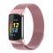 Fitbit Charge 6 / 5 Metall Armband Milanese Loop Rosa