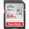 SanDisk SanDisk SDXC Ultra 64 GB 140MB/s Minneskort - Teknikhallen.se