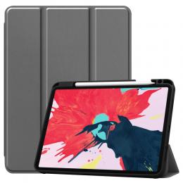 iPad Pro 11 (2018/2020) - Tri-Fold Fodral med Pennhållare - Grå