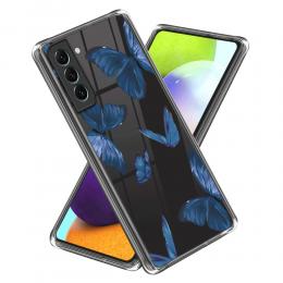 Samsung Galaxy S24 Plus Skal Med Tryck Blå Fjärilar