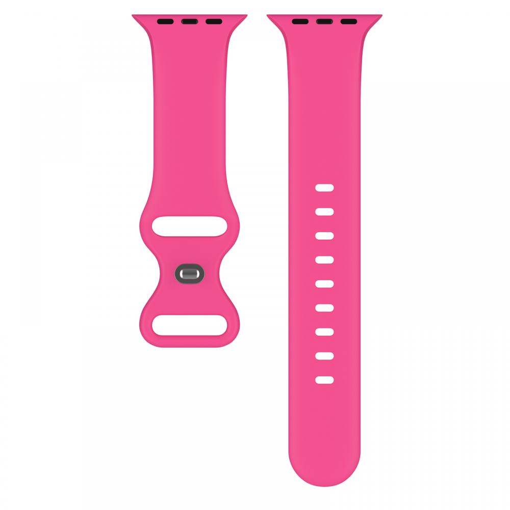 Silikon Armband Butterfly Apple Watch 42/44/45/49 mm (S/M) Hot Pink
