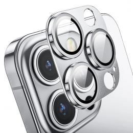 ENKAY iPhone 15 Pro / 15 Pro Max Linsskydd Aluminium Härdat Glas