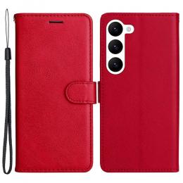 Samsung Galaxy S23 Plus Fodral Läder Röd