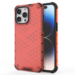 iPhone 15 Pro Max Skal Honeycomb Shockproof Röd