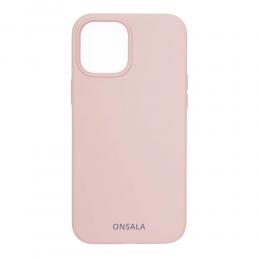 ONSALA iPhone 12 / 12 Pro Mobilskal Silikon Sand Pink