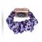Scrunchie Silk Purple Leopard Armband Apple Watch 41/40/38 mm