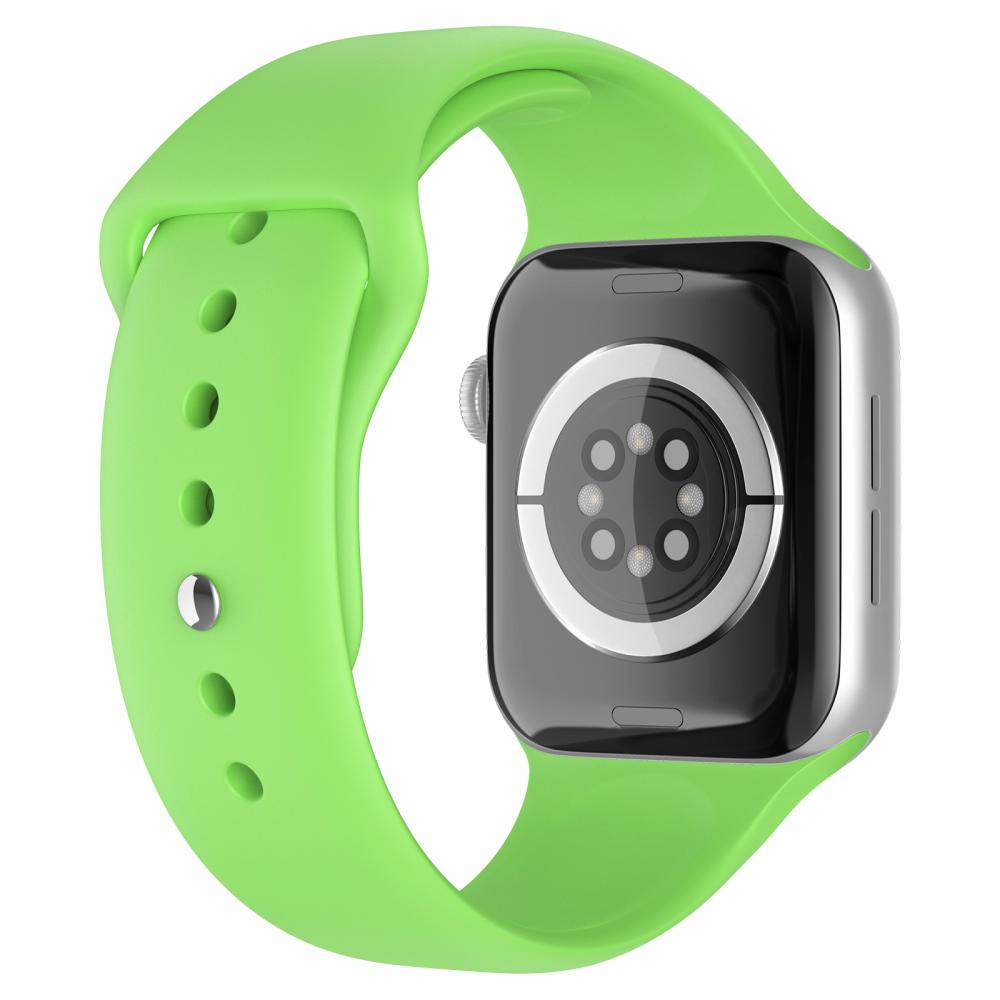 Apple Watch 38/40/41 mm Silikon Armband (M/L) Grn