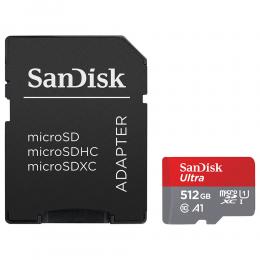SanDisk SanDisk MicroSDXC Mobil Ultra 512GB 150MB/s Inkl. Adapter - Teknikhallen.se