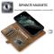 iPhone 14 Pro 2in1 Fodral Magnet Med Frontficka Brun