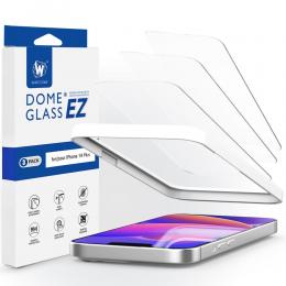 Whitestone iPhone 15 Plus/14 Plus/13 Pro Max 3-PACK Skärmskydd EZ Glass