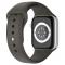 Apple Watch 42/44/45/49 mm Silikon Armband (M/L) Mrk Brun