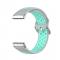 Silikon Trningsarmband Armband Versa 3/Fitbit Sense - Gr/Teal