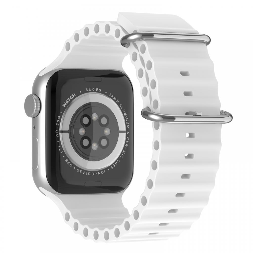 Apple Watch 41/40/38 mm Armband Ocean Wave Vit