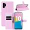 Samsung Galaxy Note 10 Plus - Litchi Plnboksfodral - Ljus Rosa