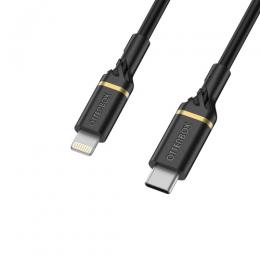 OtterBox Standard 2m MFi PD Lightning - USB-C Kabel Svart