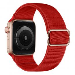 Nylon Armband Justerbart Apple Watch 42/44/45/49 mm Röd