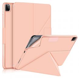 iPad Pro 12.9 (2018/2020/2021) - Origami Läder Fodral - Roséguld