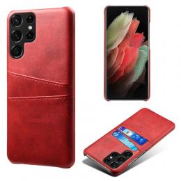 Samsung Galaxy S22 Ultra Skal Kortfack Röd