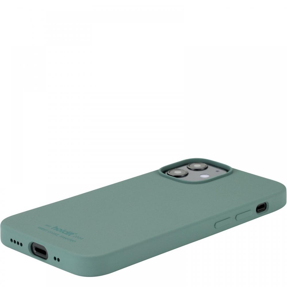 iPhone 12 Mini - holdit Mobilskal Silikon - Moss Green