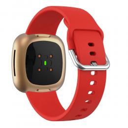 Silikon Armband Versa 3/Fitbit Sense - Röd