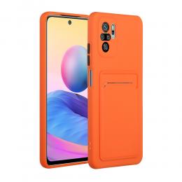 Xiaomi Redmi Note 10S - TPU Skal Med Kortfack - Orange