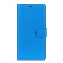 iPhone 11 - Plånboksfodral Litchi - Blå