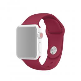 Silikon Armband Apple Watch 41/40/38 mm (M/L) - Vinröd