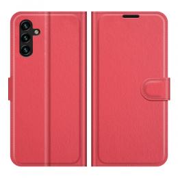 Samsung Galaxy A04s / A13 5G Fodral Litchi Läder Röd