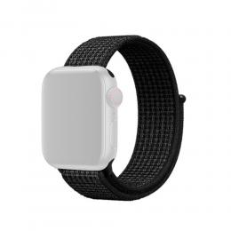  Nylon Armband Apple Watch 42/44/45 mm - Svart - Teknikhallen.se