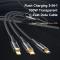 Mcdodo 1.2m 100W 3in1 Lightning/USB-C/MicroUSB Svart
