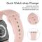 Apple Watch 42/44/45/49 mm Silikon Armband (M/L) Sand Pink