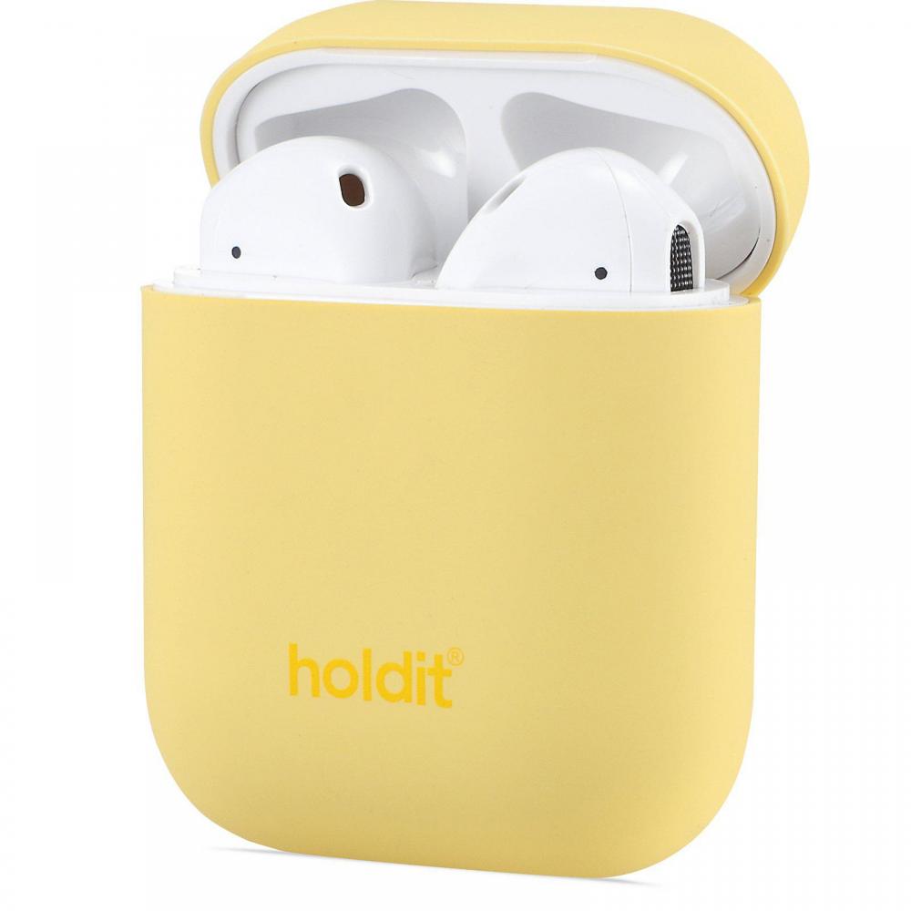 holdit Silikonfodral AirPods Nygrd Gul