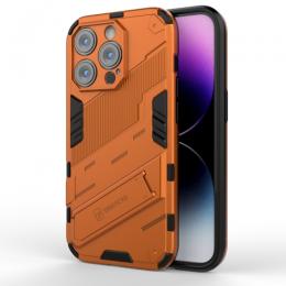 iPhone 14 Pro Skal Hybrid Med Kickstand Orange