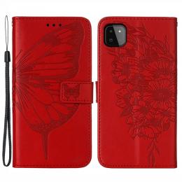 Samsung Galaxy A22 5G - Butterfly Plånboksfodral - Röd