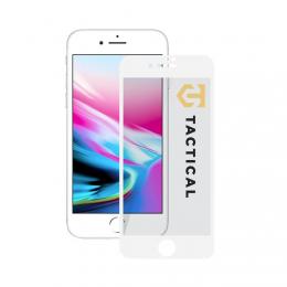 Tactical iPhone 7/8/SE Skärmskydd Heltäckande Härdat Glas Vit