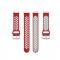 Silikon Trningsarmband Armband Versa 3/Fitbit Sense - Rd/Gr