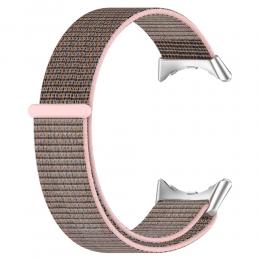 Google Pixel Watch / Watch 2 Nylon Loop Armband Rosa