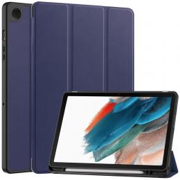Samsung Galaxy Tab A9 Plus Fodral Tri-Fold Pennhållare Mörk Blå