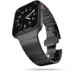 Tech-Protect Tech-Protect Apple Watch 42/44/45 mm Metallarmband Svart - Teknikhallen.se