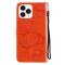 iPhone 13 Pro Max - Butterfly Lder Fodral - Orange