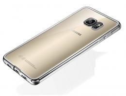  Samsung Galaxy S7 Edge - Färgad TPU - Silver - Teknikhallen.se