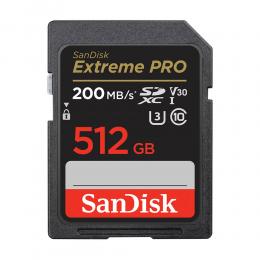 SanDisk SanDisk SDXC Extreme Pro 512 GB 200MB/s UHS-I - Teknikhallen.se