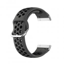 Silikon Träningsarmband Armband Versa 3/Fitbit Sense - Svart