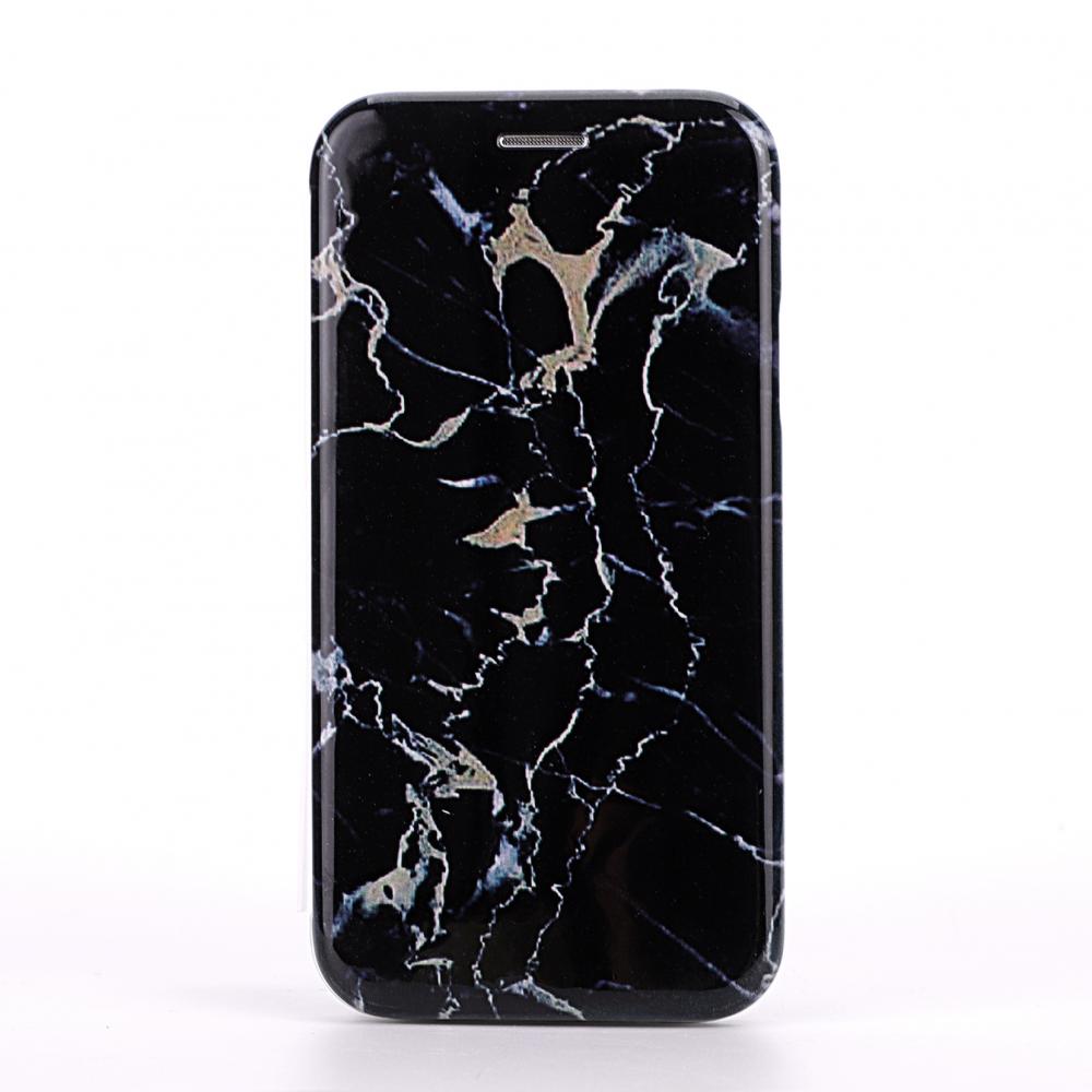 iPhone X/Xs Plnboksfodral - Marble Black